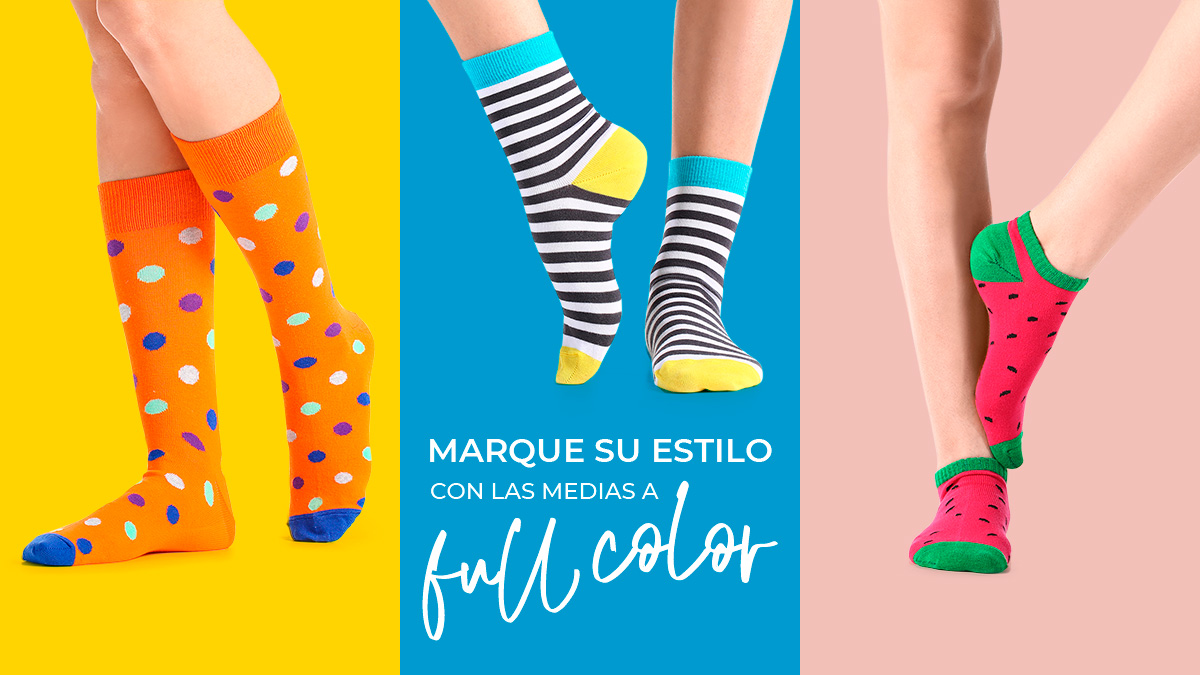 zapatilla Álbum de graduación ducha Marque su estilo con las medias a full color - Revista Sorpréndete