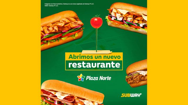Conozca el nuevo restaurante de Subway en Plaza Norte
