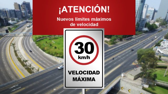 Velocidades máximas permitidas en el Perú